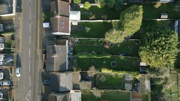 The Streets and Houses of Suburban Luton Aerial View video