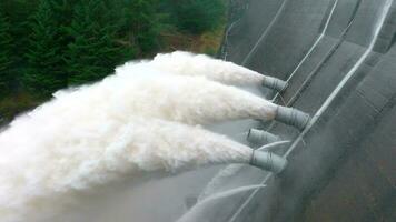 Water Being Pumped Through a Hydroelectric Dam video