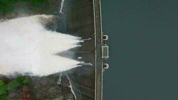 Water Being Pumped Through a Gravity Fed Hydroelectric Power Station Dam video