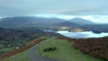 Derwentwater Lakes and Mountains in the UK video