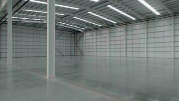 Bare Warehouse Unit Ready For Installation of Equipment video