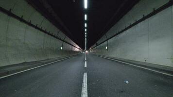 Empty UK Road Tunnel During Works video