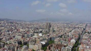Barcelona Cathedral City Spain Skyline View in the Summer video