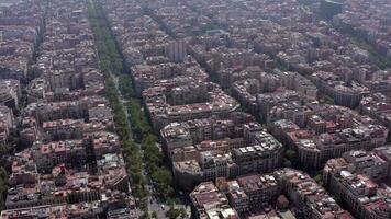 das Stadt Blöcke von Barcelona im Spanien während das Sommer- video