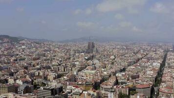 Barcelona Cathedral City Spain Skyline View in the Summer video