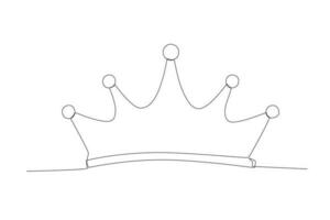 un real corona para el reina vector