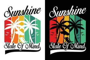 Summer t-shirt design, summer beach vacation t-shirts, summer surfing t-shirt vector design