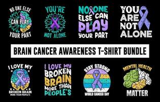 Brain cancer awareness t shirt bundle, Mental Health Awareness t shirt bundle, World Sclerosis Day T shirt, leukemia awareness t shirt vector