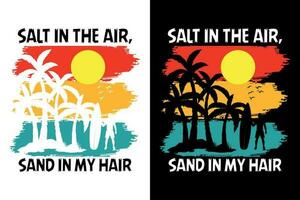 Summer t-shirt design bundle, summer beach vacation t-shirts, summer surfing t-shirt vector design