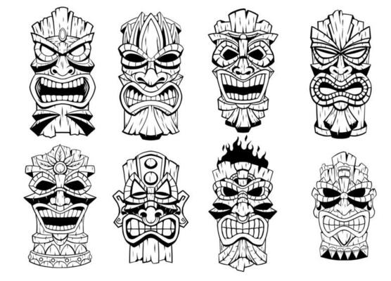 Tiki Vector Art, Icons, and Graphics for Free Download