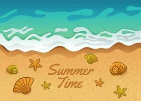 Tropical Beach Sand Summer Season vector