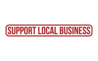 Support Local Business Rubber Stamp Seal Vector