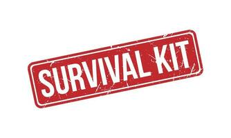 Survival Kit Rubber Stamp Seal Vector