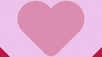 esthetiek schattig kawaii rood en roze hart tunnel beweging achtergrond video