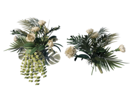 Zier Pflanzen. Garten Baum 3d transparent Hintergrund png