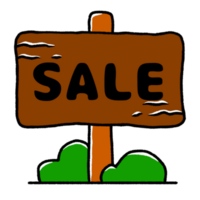 signboard with sale inscription png