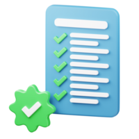 3D Regulatory document mix icon png