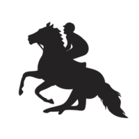 schwarz Silhouette Reiter png