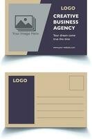 moderno profesional negocio corporativo tarjeta postal modelo. gratis vector