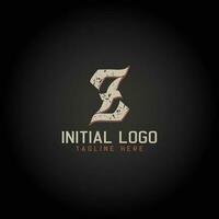 Logo of Z alphabet initial Gothic Style icon design vector