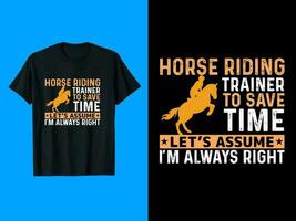 Horse T-Shirt Design vector