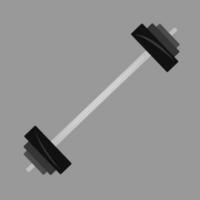 Sport gym barbell vector illustration for graphic design and decorative element