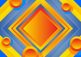 colorful abstract background with a blue and orange geometry concept vector illustration