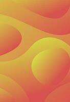 Abstract orange color background. Dynamic wave fluid shape concept.For banner. poster. web background vector