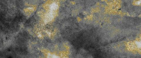 Marble texture on black texture with gold glitter. Black gold marble texture background. Tiles luxury stone floor seamless glitter for interior and exterior. Black watercolor grunge background photo