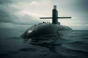 militar submarino Moviente. generar ai foto