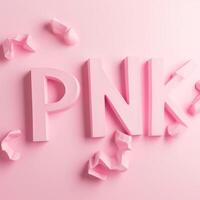 A pink and white background photo