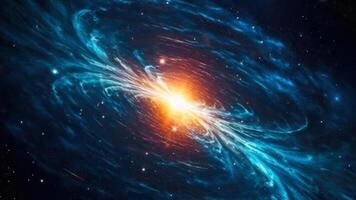 vistoso energía supernova explosión en espacio resumen antecedentes generativo ai foto