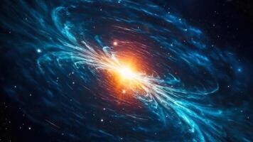 colorful energy supernova explosion in space abstract background photo