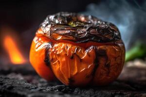 fried grilled pepper photo