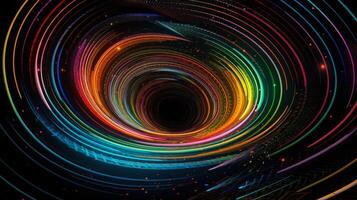 colorful circle spiral sci-fi funnel photo