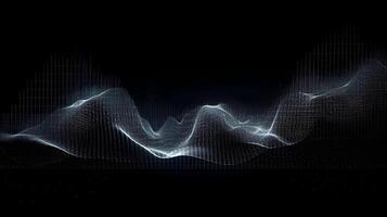 content, abstract blue digital equalizer, sound wave template element illustration photo