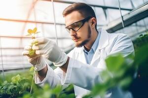 generativo ai contenido, agricultura planta Ciencias tecnología investigación y desarrollo concepto. generativo ai contenido, foto