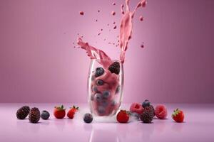 Smoothie background. Illustration photo