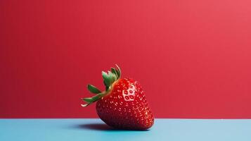 Ice cream on minimalist background. Illustration photo