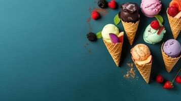 Ice cream background. Illustration photo