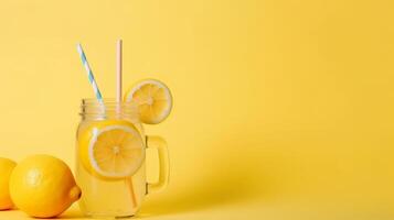 Cool lemonade background. Illustration photo