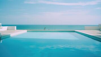 Luxury pool. Illustration photo