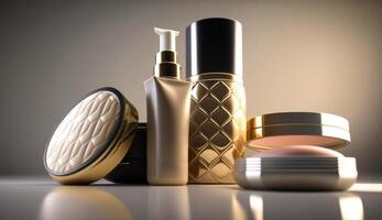 Luxury cosmetic products. Illustration photo