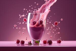 Smoothie background. Illustration photo