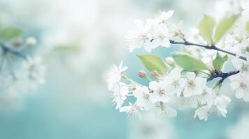 Spring blossom trees background. Illustration photo