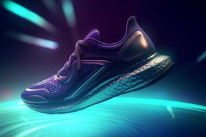 Sport shoes background. Illustration photo