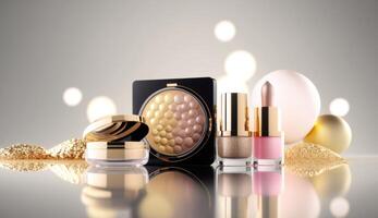 Luxury cosmetic background. Illustration photo