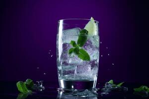 Mojito cocktail background. Illustration photo