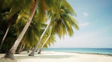 Tropical beach background. Illustration photo