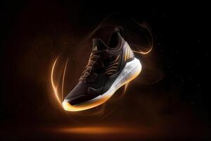 Sport shoes background. Illustration photo